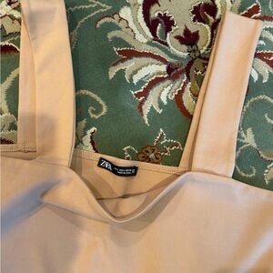 Zara beige crop top. Size large.